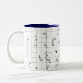 Agility Themed Course Map Mug ツートーンマグカップ