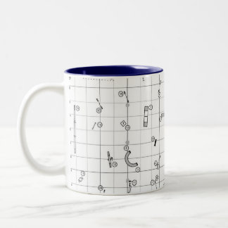 Agility Themed Course Map Mug ツートーンマグカップ
