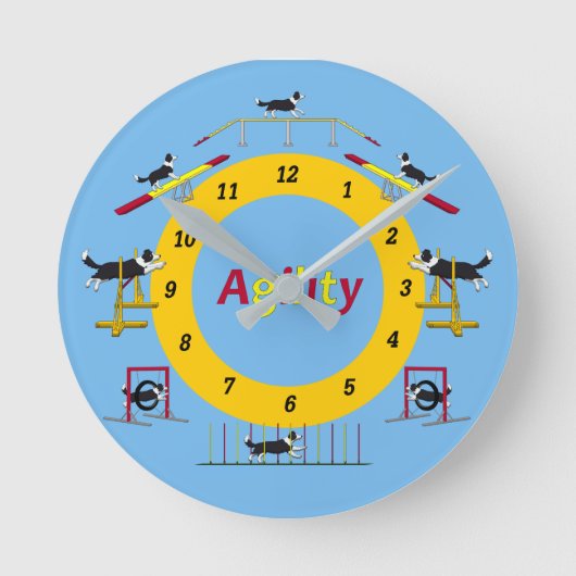 Agilityuhr ラウンド壁時計 (正面)