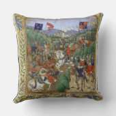 Agincourtの戦い、1415年10月25日(w/c papで クッション (裏面)