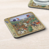 Agincourtの戦い、1415年10月25日(w/c papで コースター (左側)