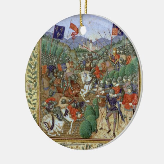 Agincourtの戦い、1415年10月25日(w/c papで セラミックオーナメント (左)