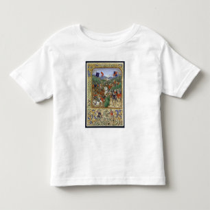 Agincourtの戦い、1415年10月25日(w/c papで トドラーTシャツ