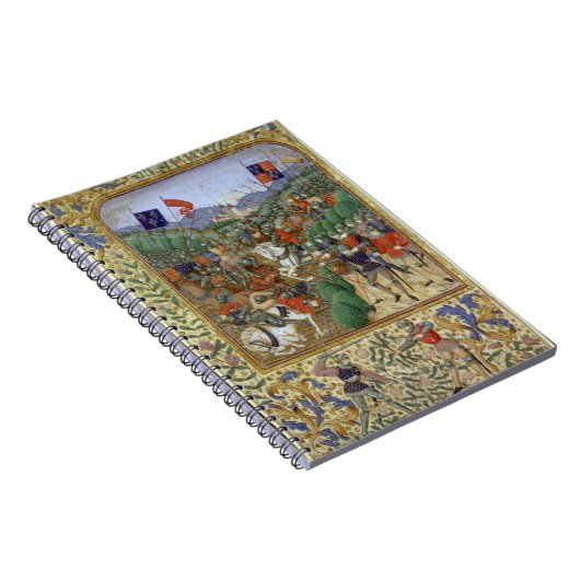 Agincourtの戦い、1415年10月25日(w/c papで ノートブック (右側)