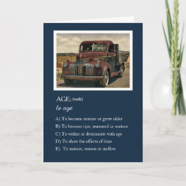 Aging - I'll Make it up as I Go - Birthday Card カード