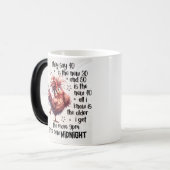 "Aging Redefined: mugデザイン モーフィングマグカップ (正面左)