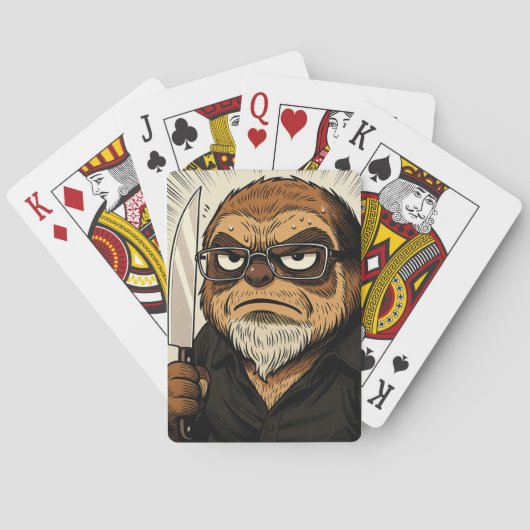 Agitated Sloth 52 Blocks Phil Elmore Playing Cards トランプ (裏面)