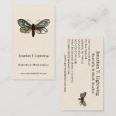 Aglaope infausta – アーモンド – ツリーリーフスケルトンB 名刺 (正面/裏面)