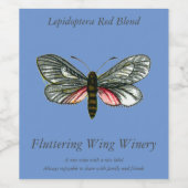 Aglaope infausta - Almond-Tree Leaf Skeletonizer W ワインラベル (シングルラベル)