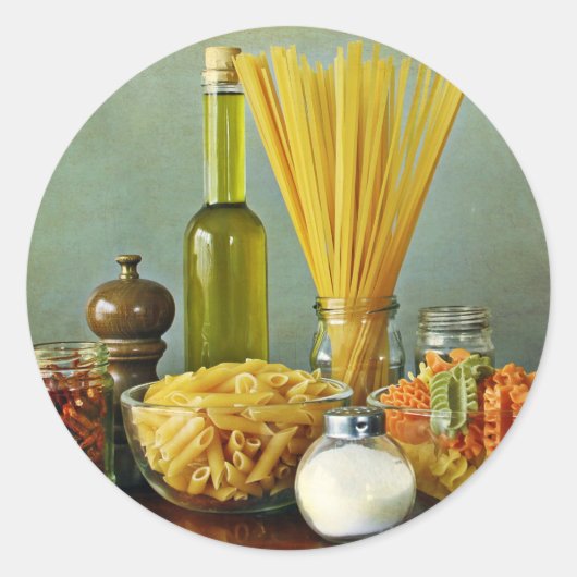 aglio, olio e peperoncino (ガーリック、油、チリ) ラウンドシール (正面)