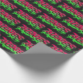 Agnes Vorname Name Graffiti red green ラッピングペーパー (角)