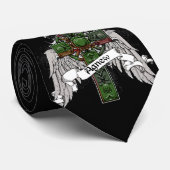 Agnewのタータンチェックの十字 ネクタイ (ロール)