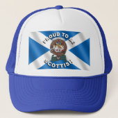 Agnew Clan Badge Scottish Trucker Hat キャップ (正面)