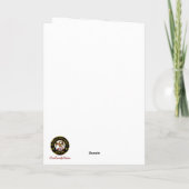 Agnew Crest & Robinタータンチェック付きパーソナライズされたクリスマス カード (裏面)