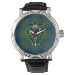 Agnew Scottish Clan Tartan & Crest 腕時計