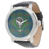 Agnew Scottish Clan Tartan & Crest 腕時計 (アングル)