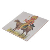 Agniのチャールズエチエンヌパイによって刻まれる火の神 タイル (側面)