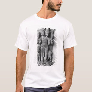 Agniの二重頭のイメージを描写するレリーフ、浮き彫り Tシャツ