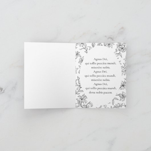 Agnus Dei Lamb Of God Card カード (内部)