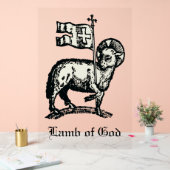Agnus Dei The Paschal Lamb of God Fine Art アクリルサイン (ウェディング)