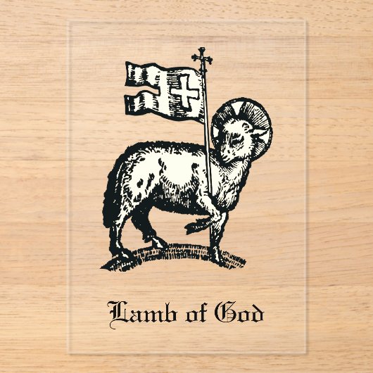 Agnus Dei The Paschal Lamb of God Fine Art  アクリル招待状 (正面)