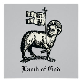 Agnus Dei The Paschal Lamb of God Fine Art ポスター