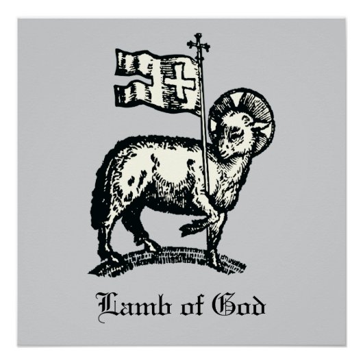 Agnus Dei The Paschal Lamb of God Fine Art  ポスター (正面)