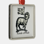 Agnus Dei The Paschal Lamb of God Fine Art  メタルオーナメント (右)