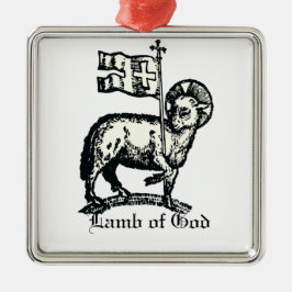 Agnus Dei The Paschal Lamb of God Fine Art メタルオーナメント