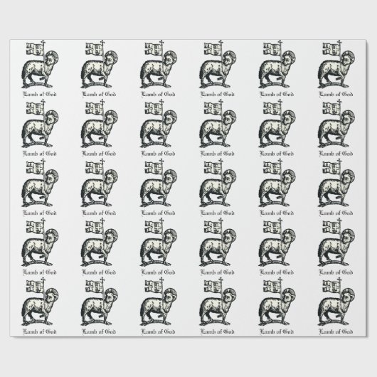 Agnus Dei The Paschal Lamb of God Fine Art  ラッピングペーパー (フラット)