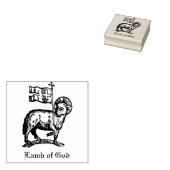 Agnus Dei The Paschal Lamb of God Fine Art  ラバースタンプ (押印)