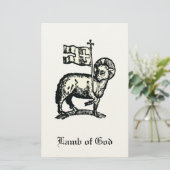 Agnus Dei The Paschal Lamb of God Fine Art  便箋 (スタンド正面)