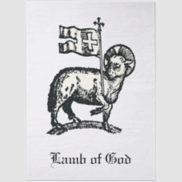 Agnus Dei The Paschal Lamb of God Fine Art 薄葉紙