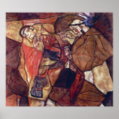 Agony, The Death Ag闘by Egon Schiele ポスター (正面)