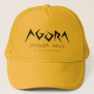 AGORAスタッカ金ゴールド帽子 キャップ