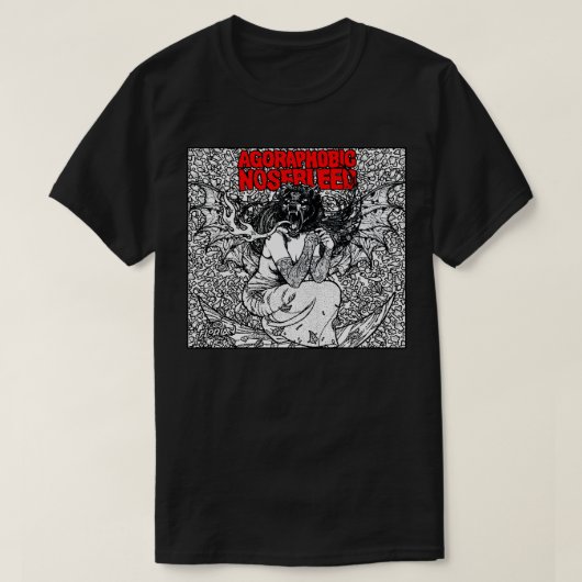 Agoraphobic Nosebleedアートワーク Tシャツ (デザイン正面)
