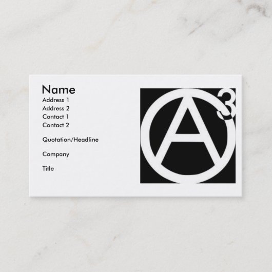 Agoristの名刺 名刺 (正面)