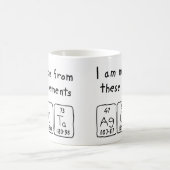 Agota定期テーブル名mag コーヒーマグカップ (中央)