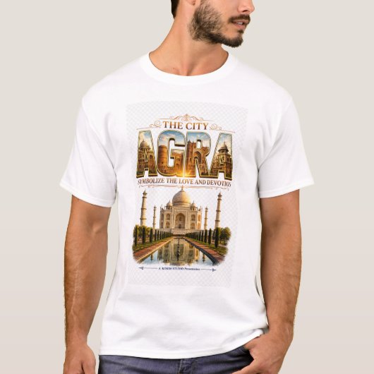 "AGRA" デザイナーTシャツ Tシャツ (正面)