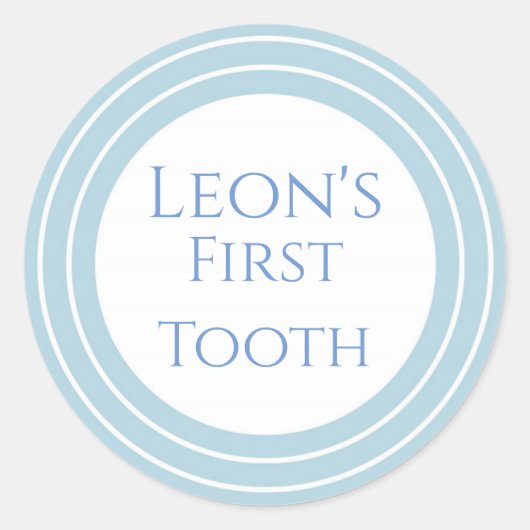 Agra Hadig – カスタマイズ可能な最初の歯 ラウンドシール (正面)