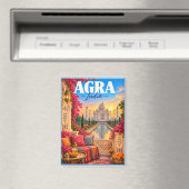 Agra India Taj Mahal Travel マグネット (インサイチュ (食洗機))