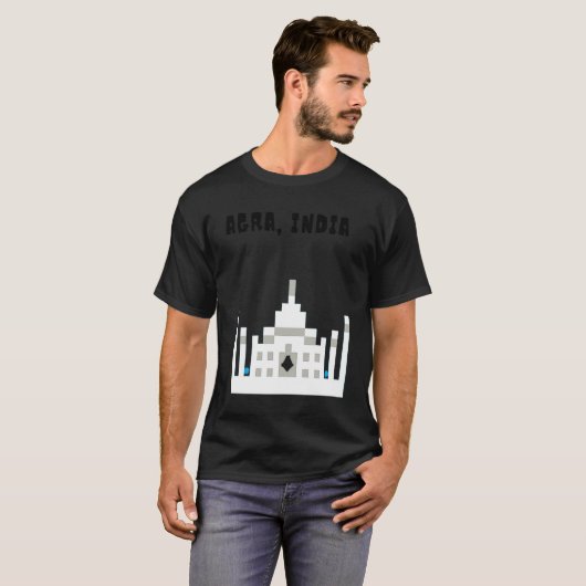 Agra, India the beautiful Taj Mahal Tシャツ (正面フル)