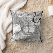 Agra Uttar Pradesh City Map クッション (ブランケット)