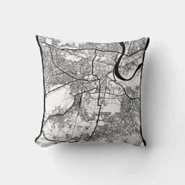 Agra Uttar Pradesh City Map クッション