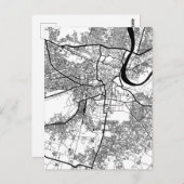 Agra Uttar Pradesh City Map ポストカード (正面/裏面)
