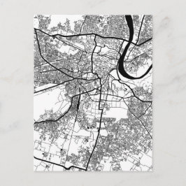 Agra Uttar Pradesh City Map ポストカード