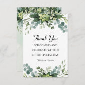 Agradecimientos estilo Verdor de la tarjeta サンキューカード (正面/裏面)