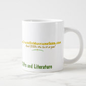 Agrainofmustardseed.comロゴ ジャンボコーヒーマグカップ (右)