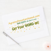 Agrainofmustardseed.com 長方形シール (封筒)