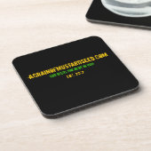 Agrainofmustardseed.com EST 2012 コースター (左側)